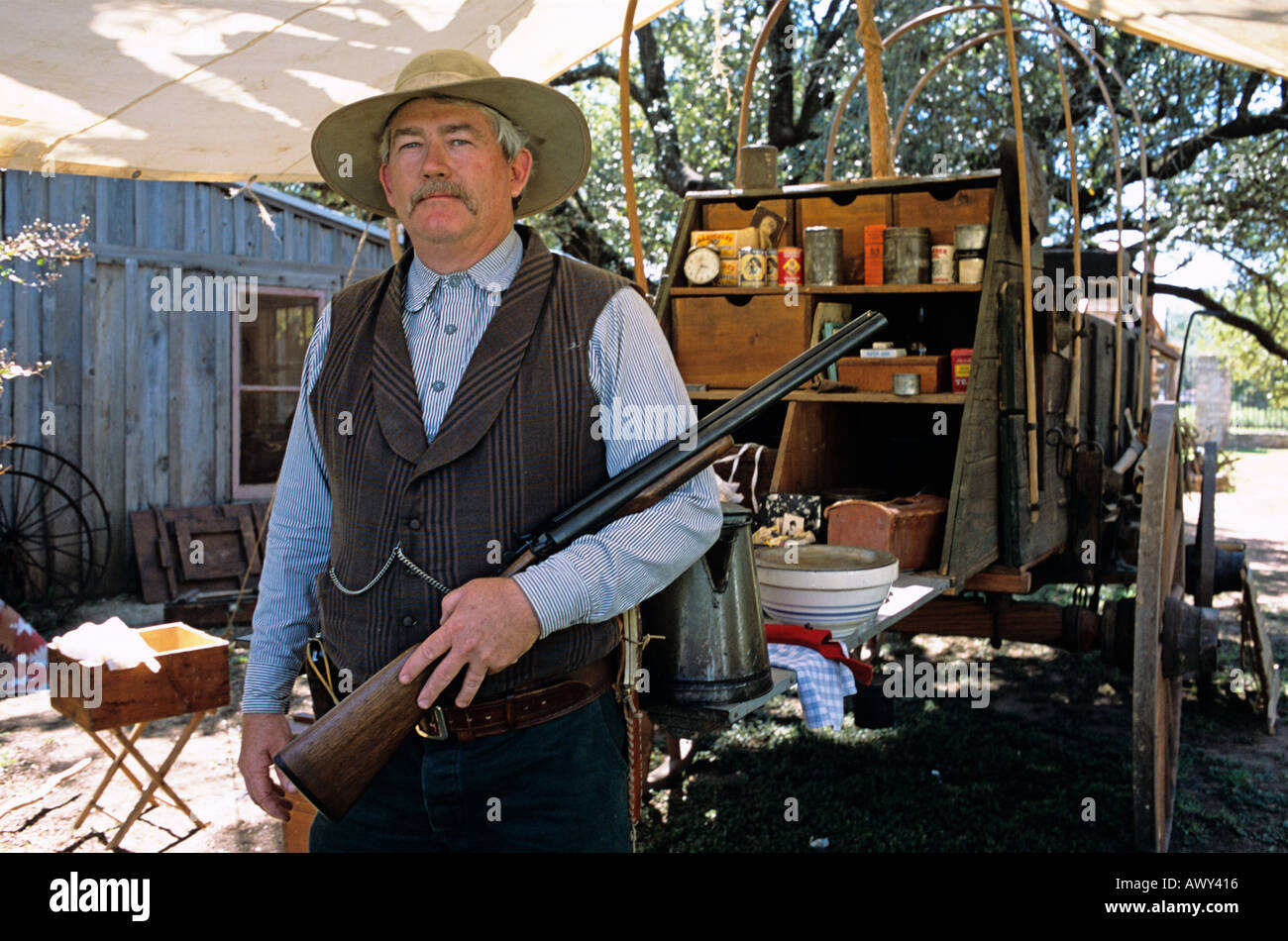 Old Timer Cowboy Historic Village at Buffalo Gap near Abilene Texas US