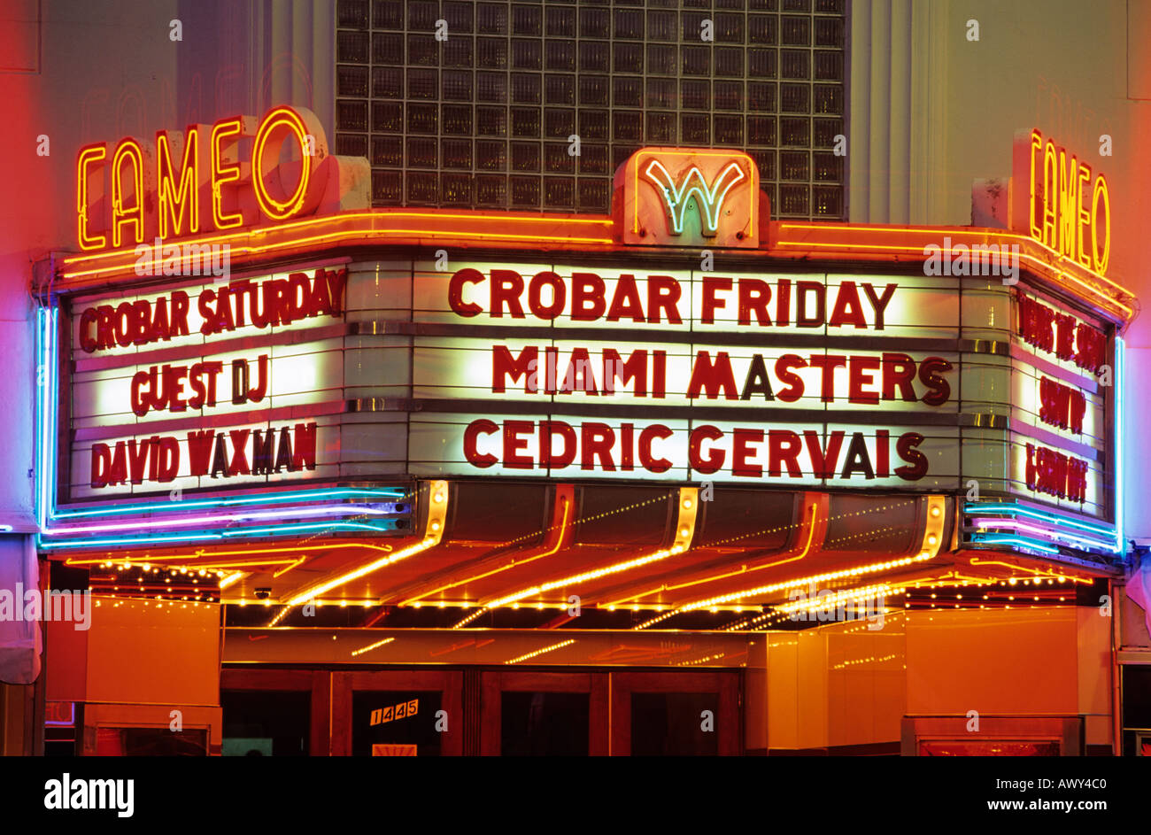 Detail of Cameo Theatre South Beach Miami Florida Stock Photo Alamy