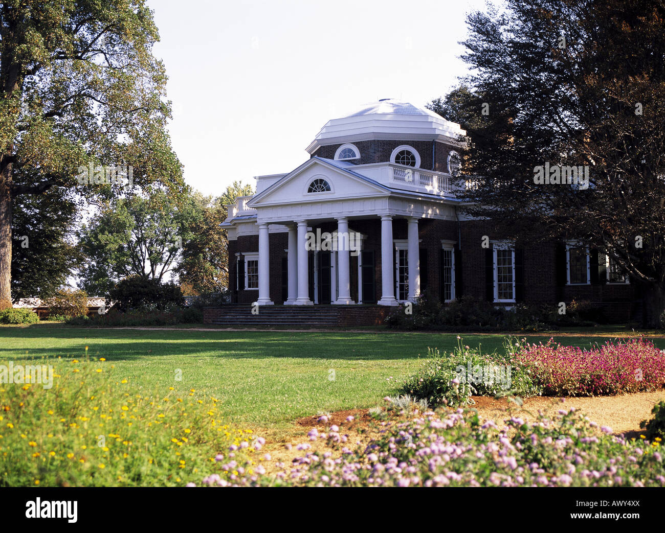 Monticello, Home of Thomas Jefferson, Charlottesville, Virginia, USA. Stock Photo