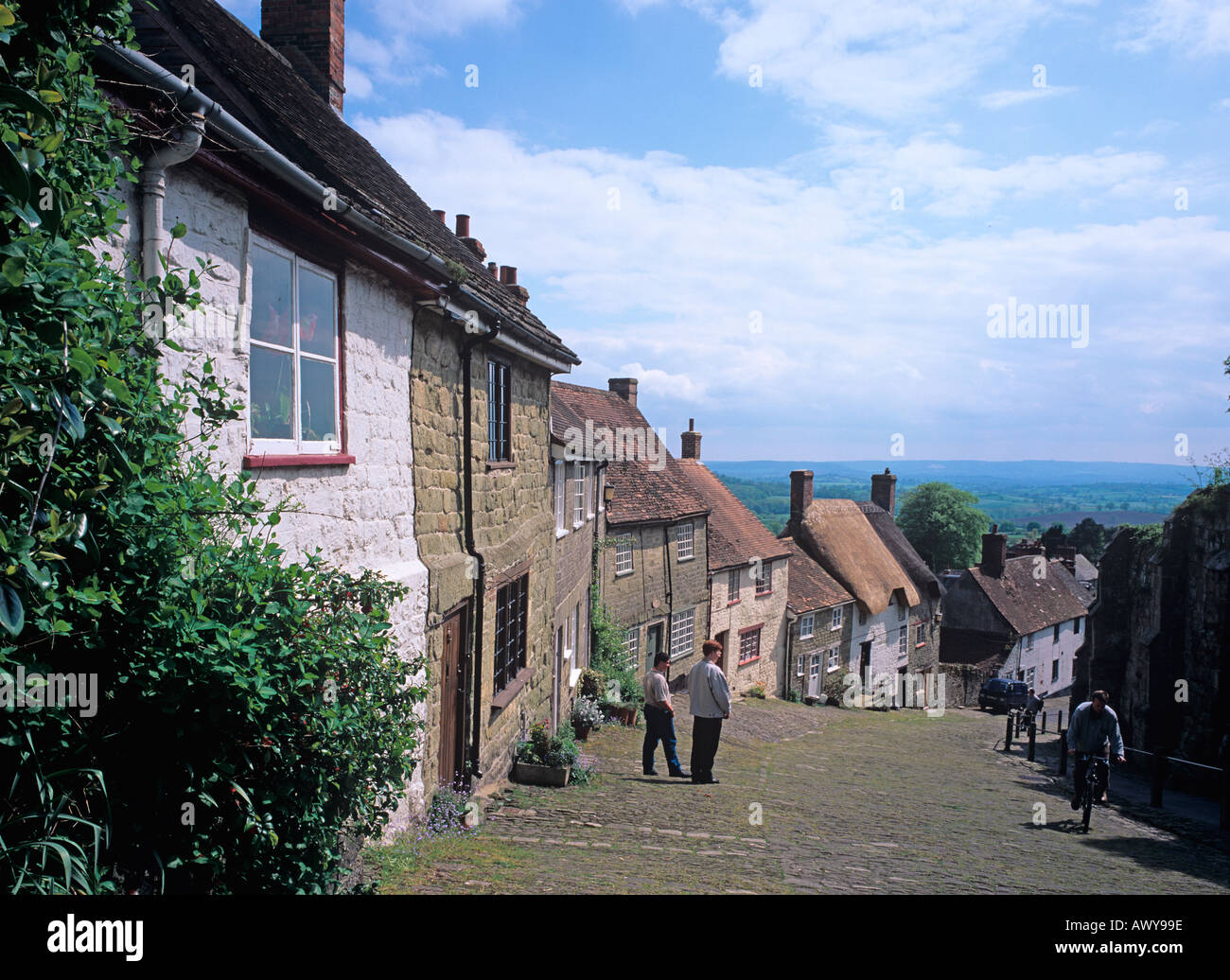 Goldhill Shaftsbury Wiltshire UK Summer Stock Photo