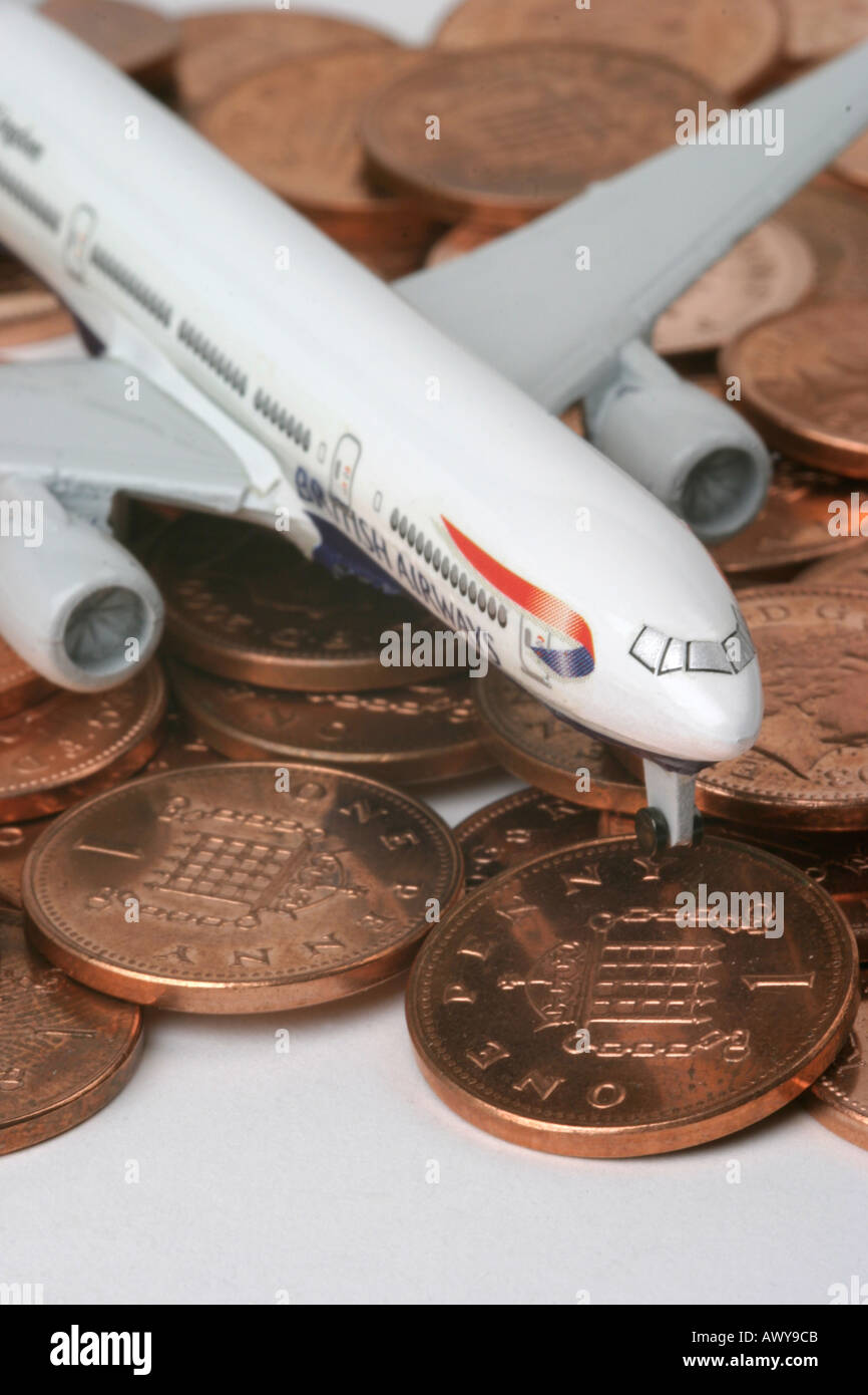 Cheap flights Stock Photo