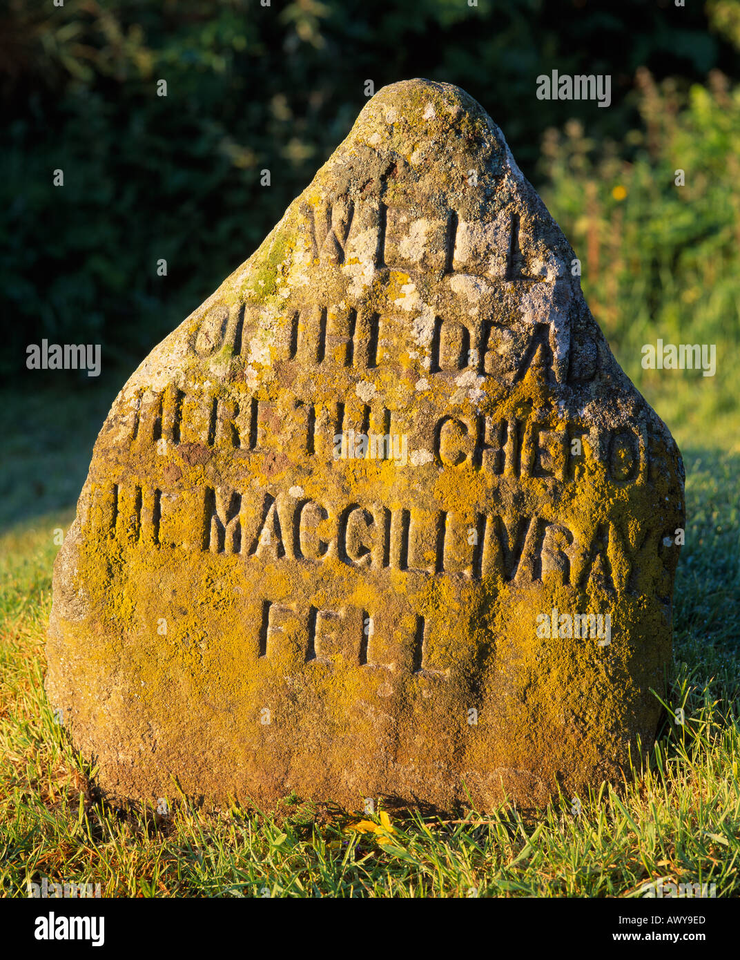 Battle of Culloden. Well of the Dead. Culloden Moor, near Inverness, Highland, Scotland, UK Stock Photo