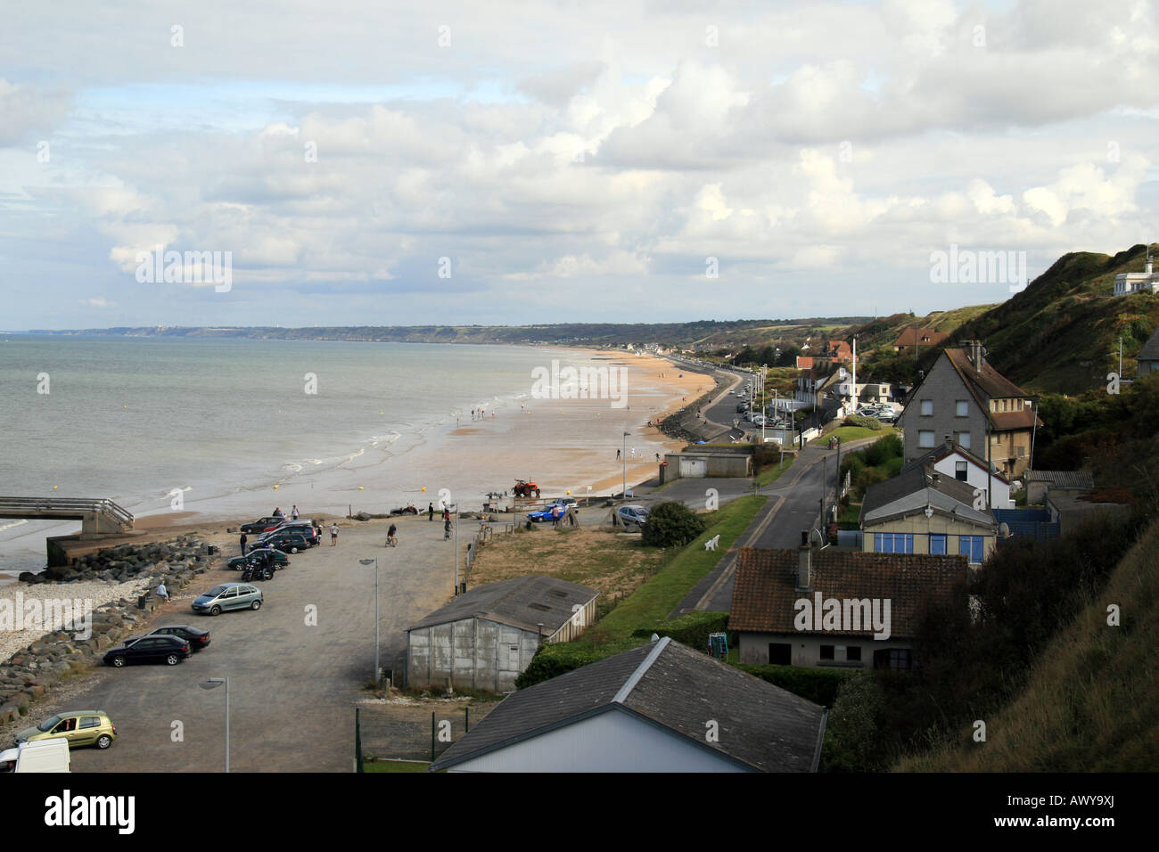 A View Looking East From The Cliff Overlooking Omaha Beach