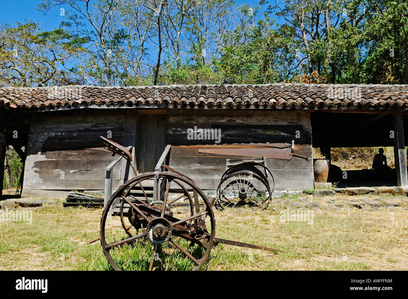 La Casona, museum and monument at Santa Rosa National Park, Costa Rica, Central America Stock Photo