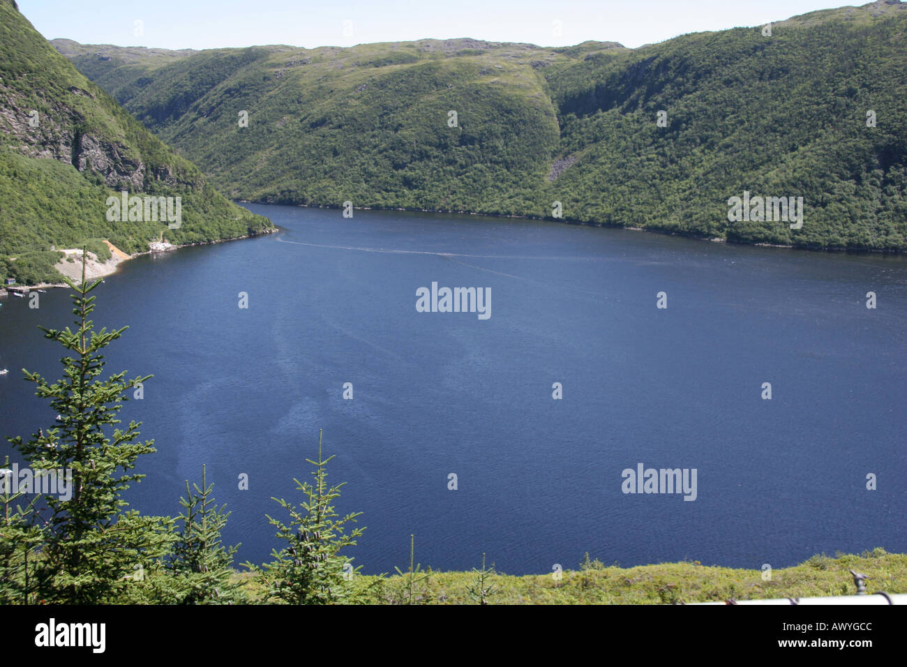 Grey River Fiord Newfoundland Stock Photo Alamy