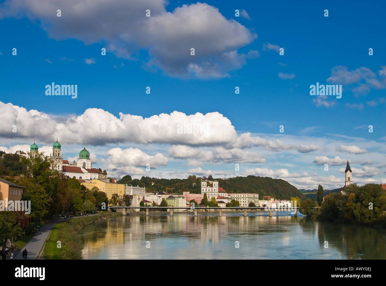 Inn River panoramic view Passau Germany Stock Photo - Alamy