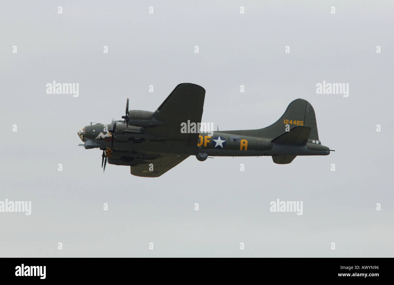 B17 superfortress bomber Stock Photo