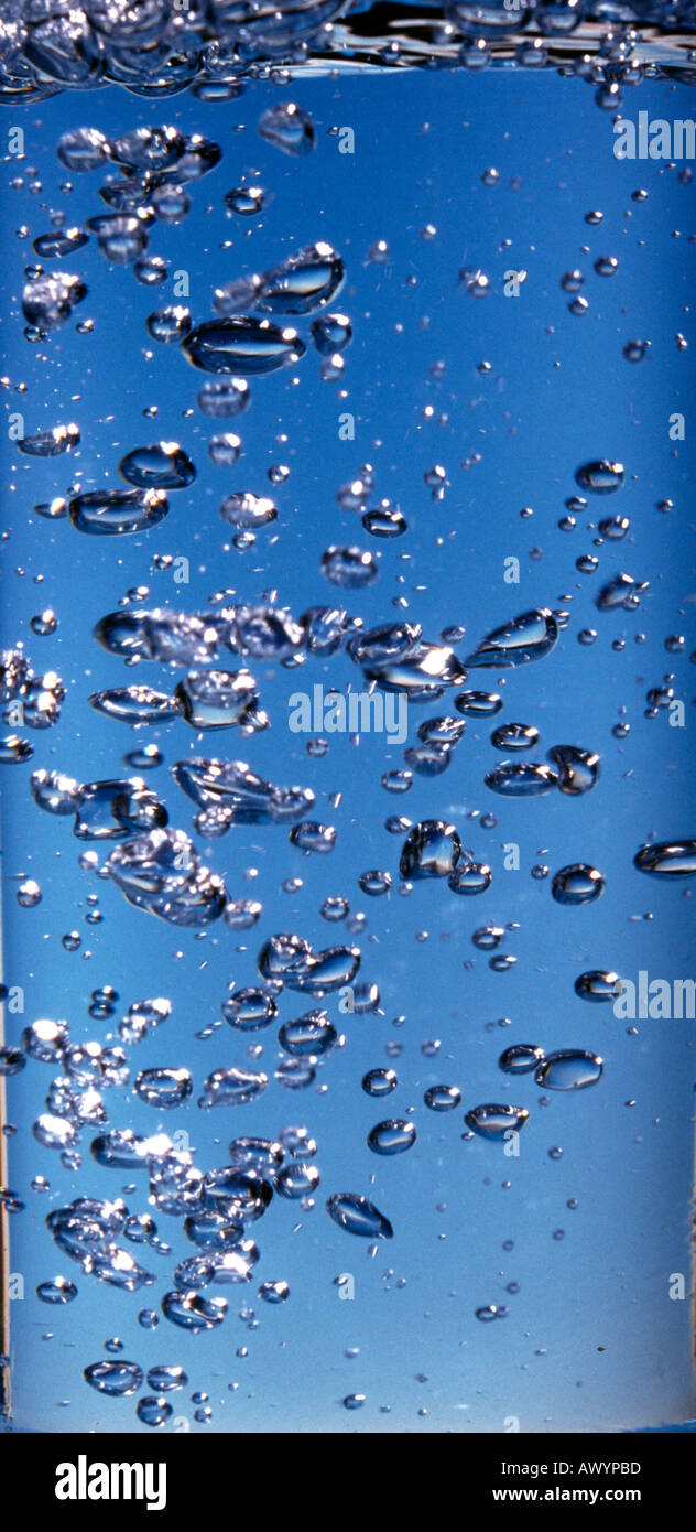 Water and air bubbles Stock Photo