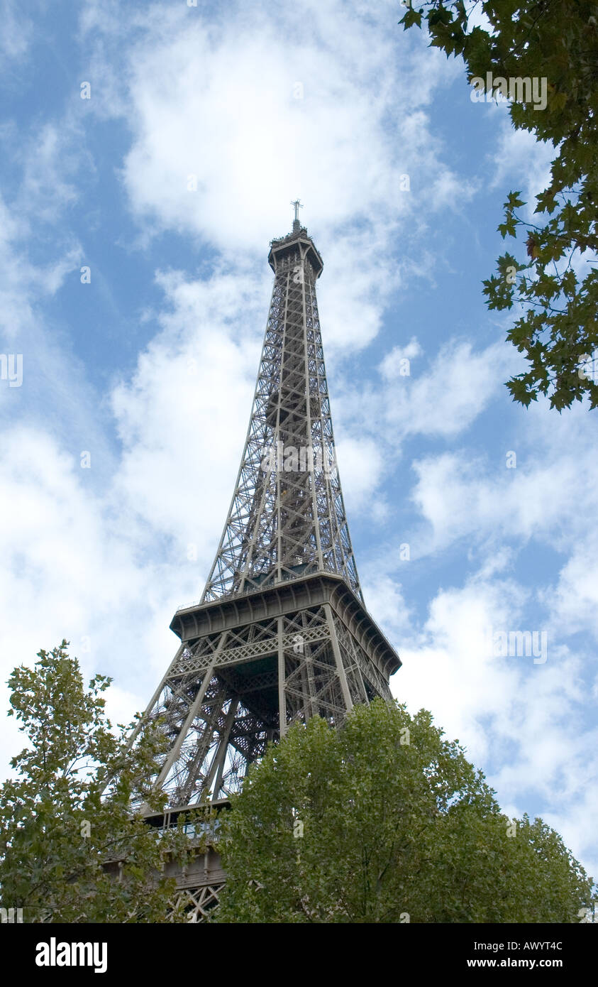 the eiffel tower in paris Stock Photo