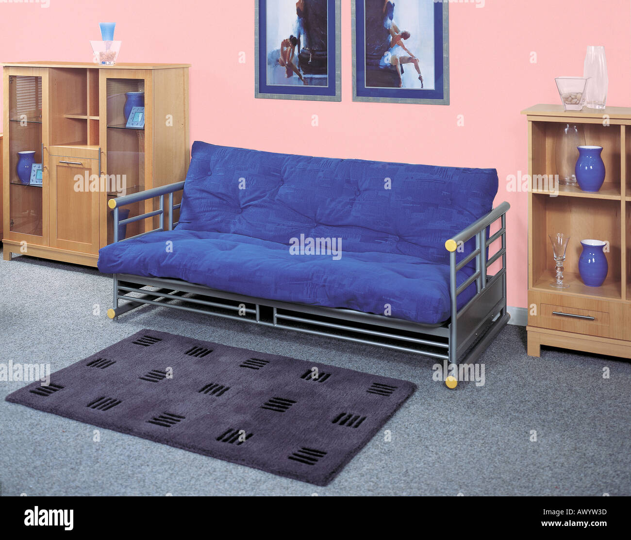 Fold up Bed settee Stock Photo Alamy