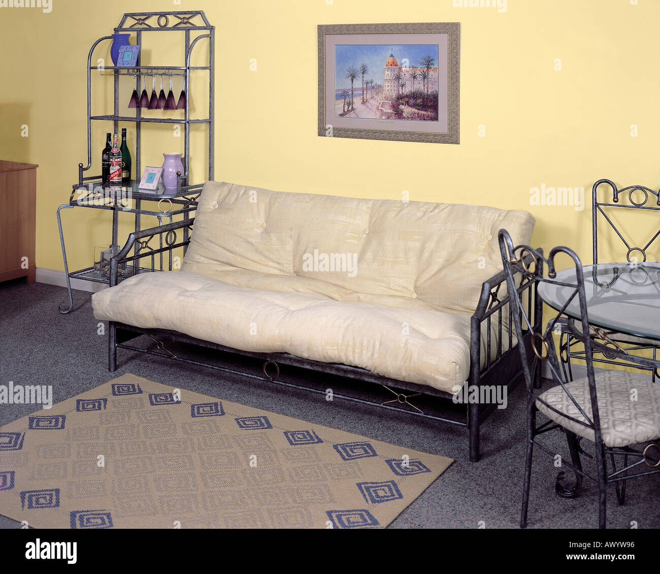 Fold up Bed settee Stock Photo Alamy