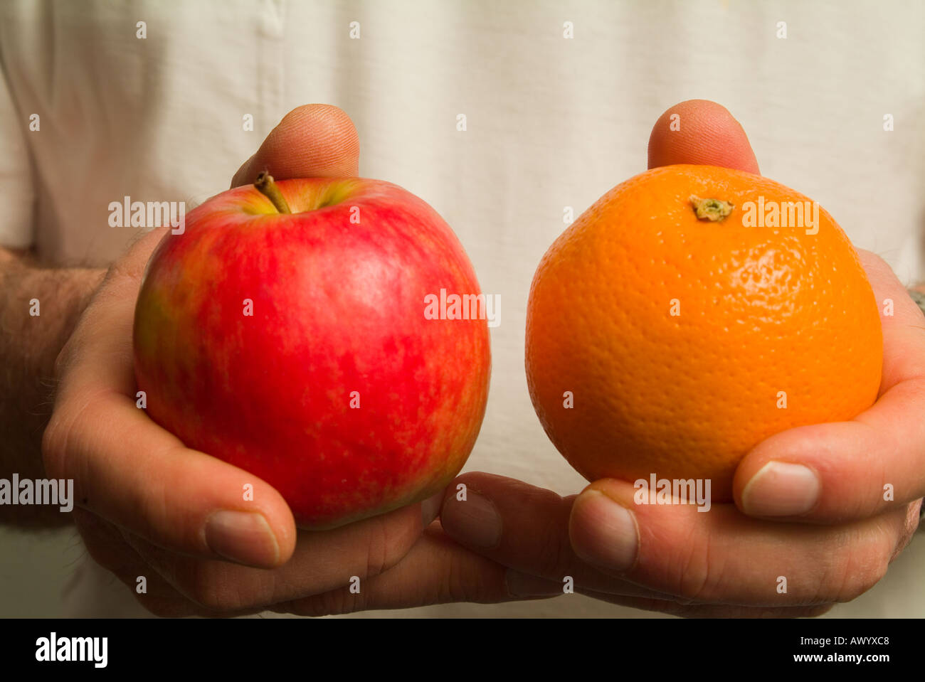 Comparing Apples And Oranges High Resolution Stock Photography and