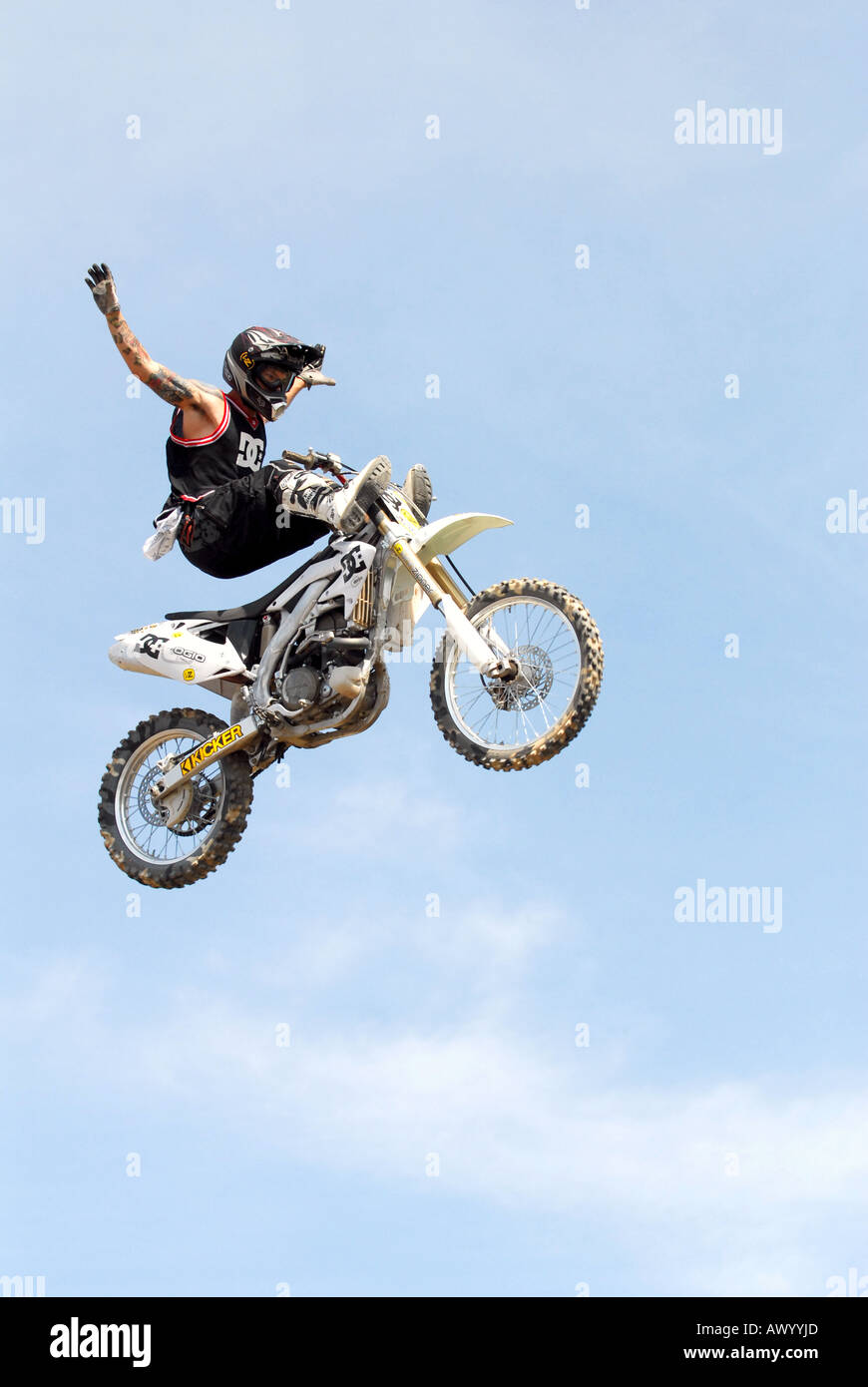 Motocross high flyer Stock Photo - Alamy