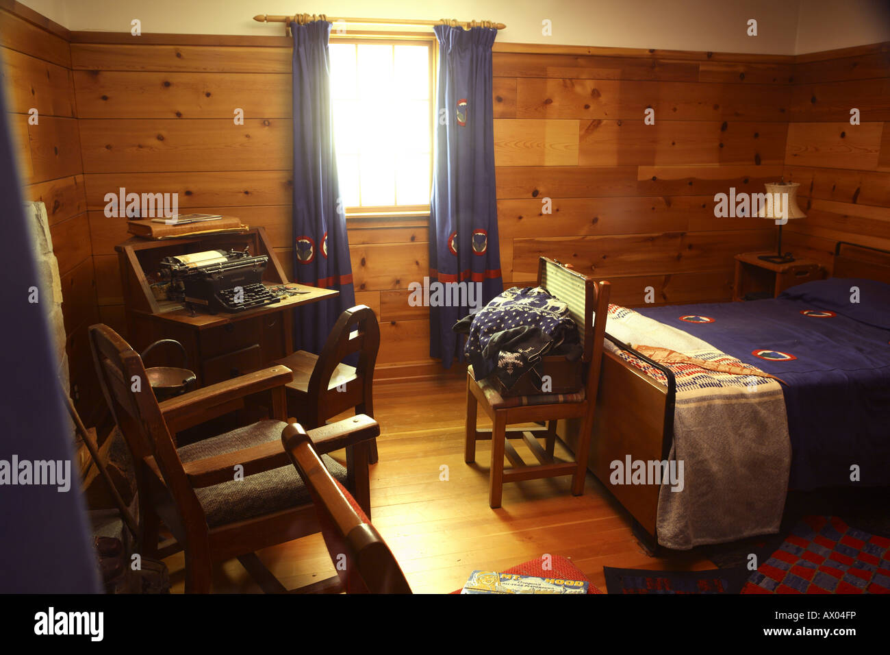 Interior shot of Timberline Lodge Mt Hood Oregon Stock Photo