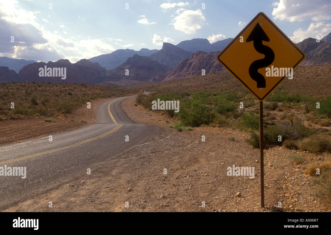 Twisty road in Nevada USA Stock Photo Alamy
