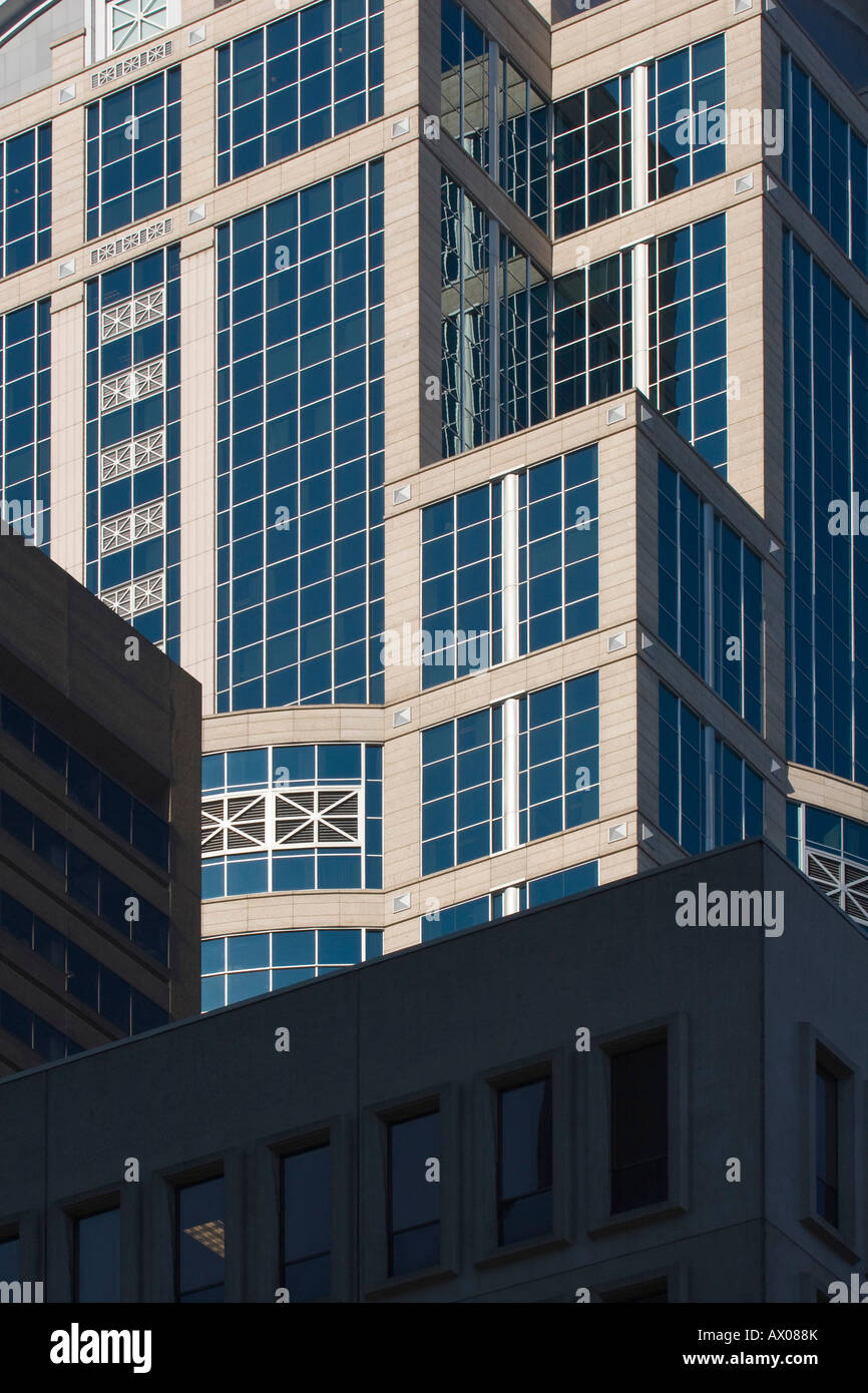 building details shapes textures patterns downtown skyscrapers glass ...