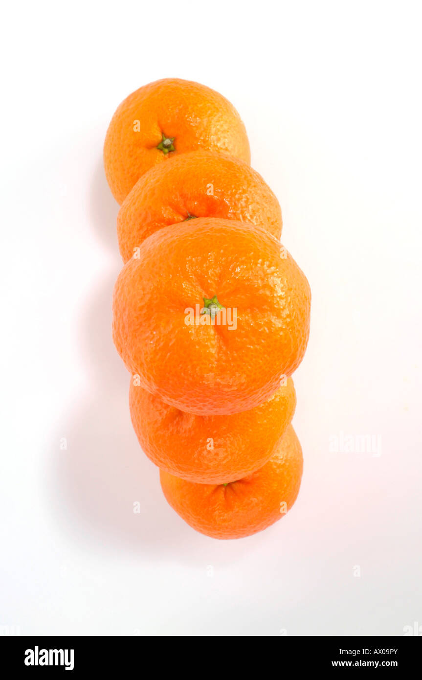 Stacked clementines Stock Photo