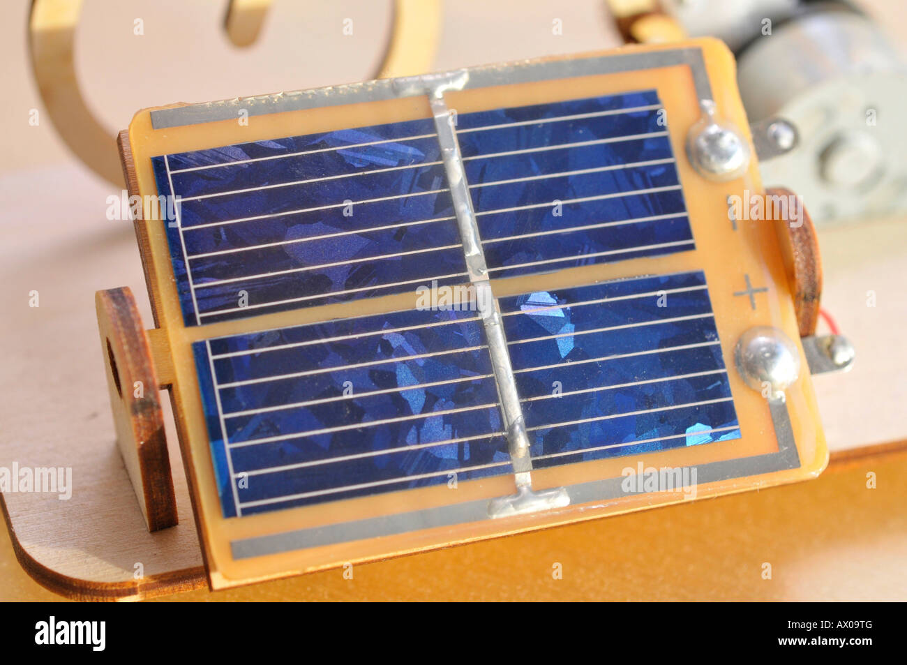 Miniature solar cell Stock Photo