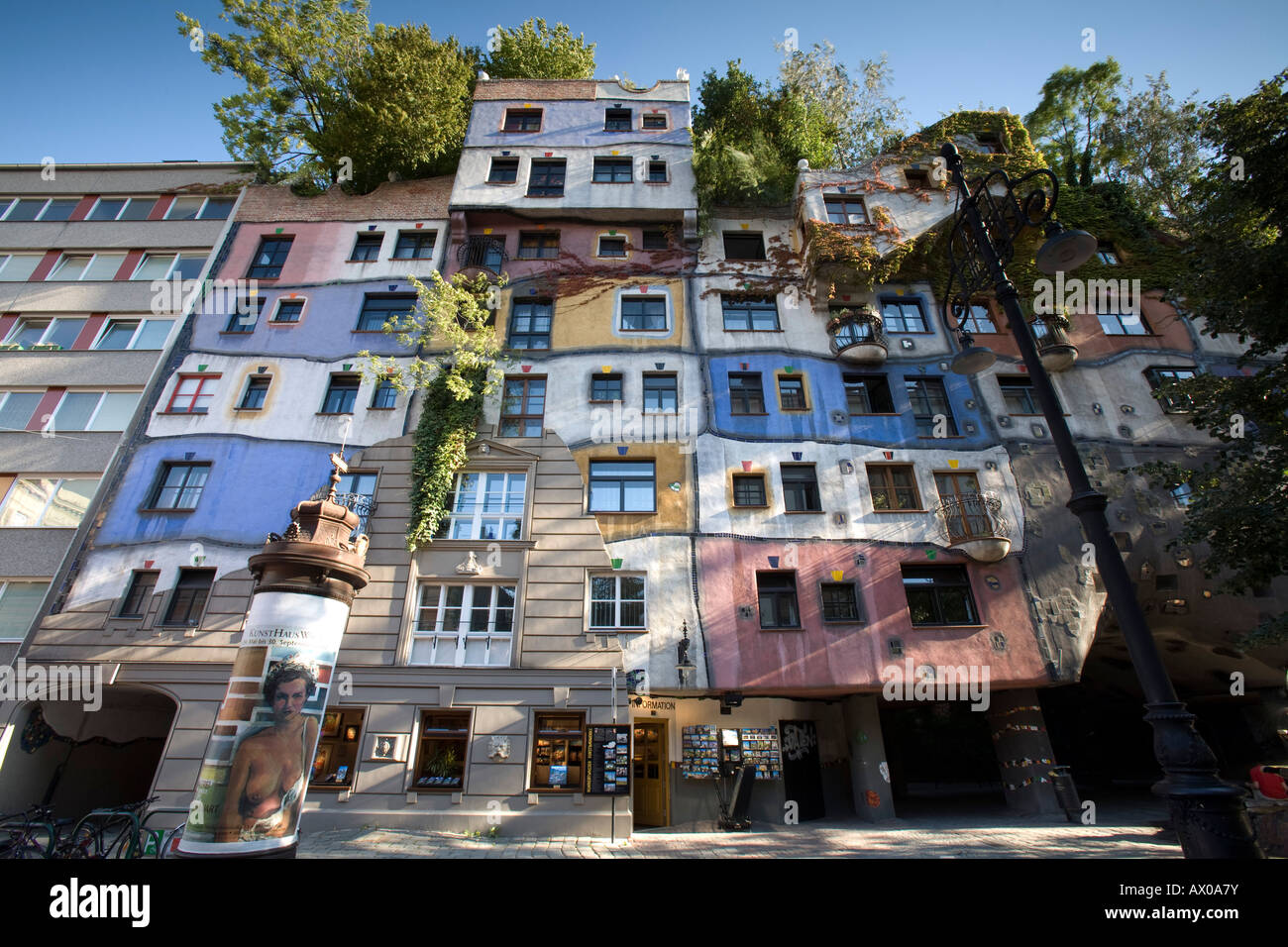Hundertwasserhaus, Vienna, Austria Stock Photo