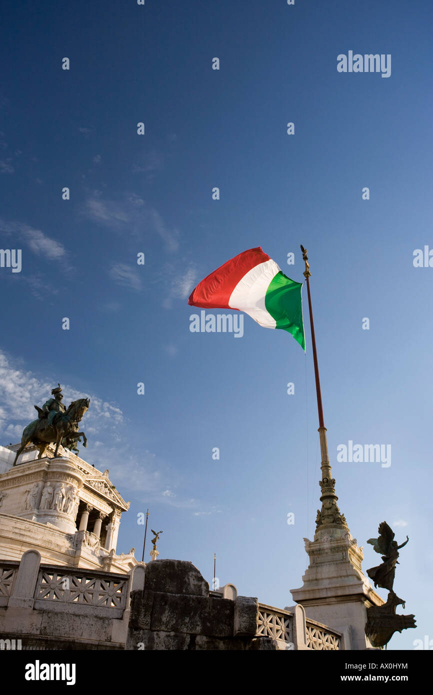 Detail of Vittorio Emmanuel II Monument, Rome, Italy Stock Photo