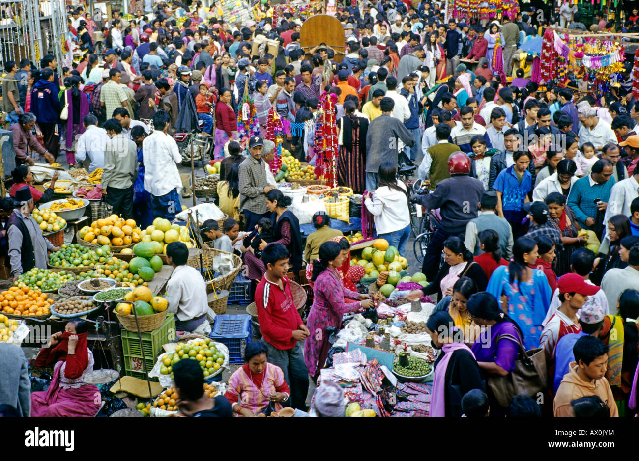 Marketplace in Kathmandu, Nepal, Asia Stock Photo Alamy