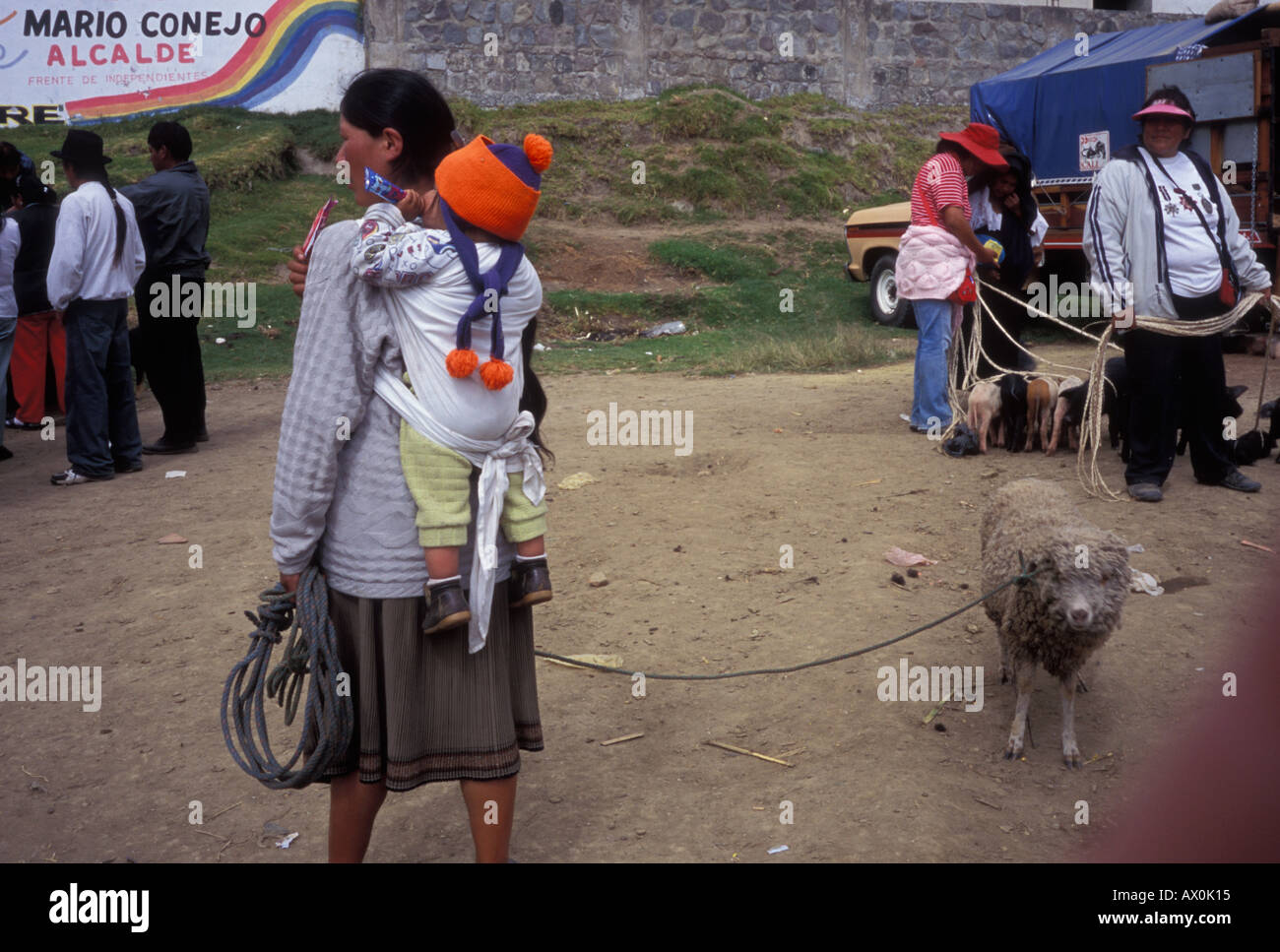 Indian woman carrying baby back hi-res stock photography and images - Alamy