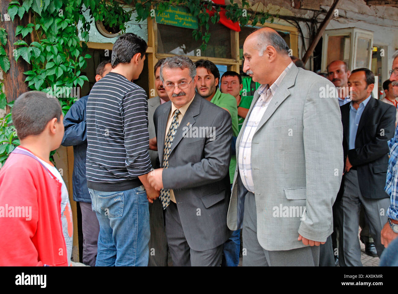 Elections: candidate from the AKP Party for Progress and Rights, Yusufeli, eastern Anatolia, Turkey, Asia Stock Photo