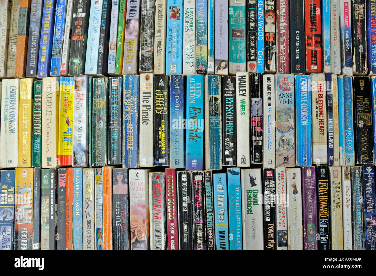 Used books, Thailand, Southeast Asia, Asia Stock Photo