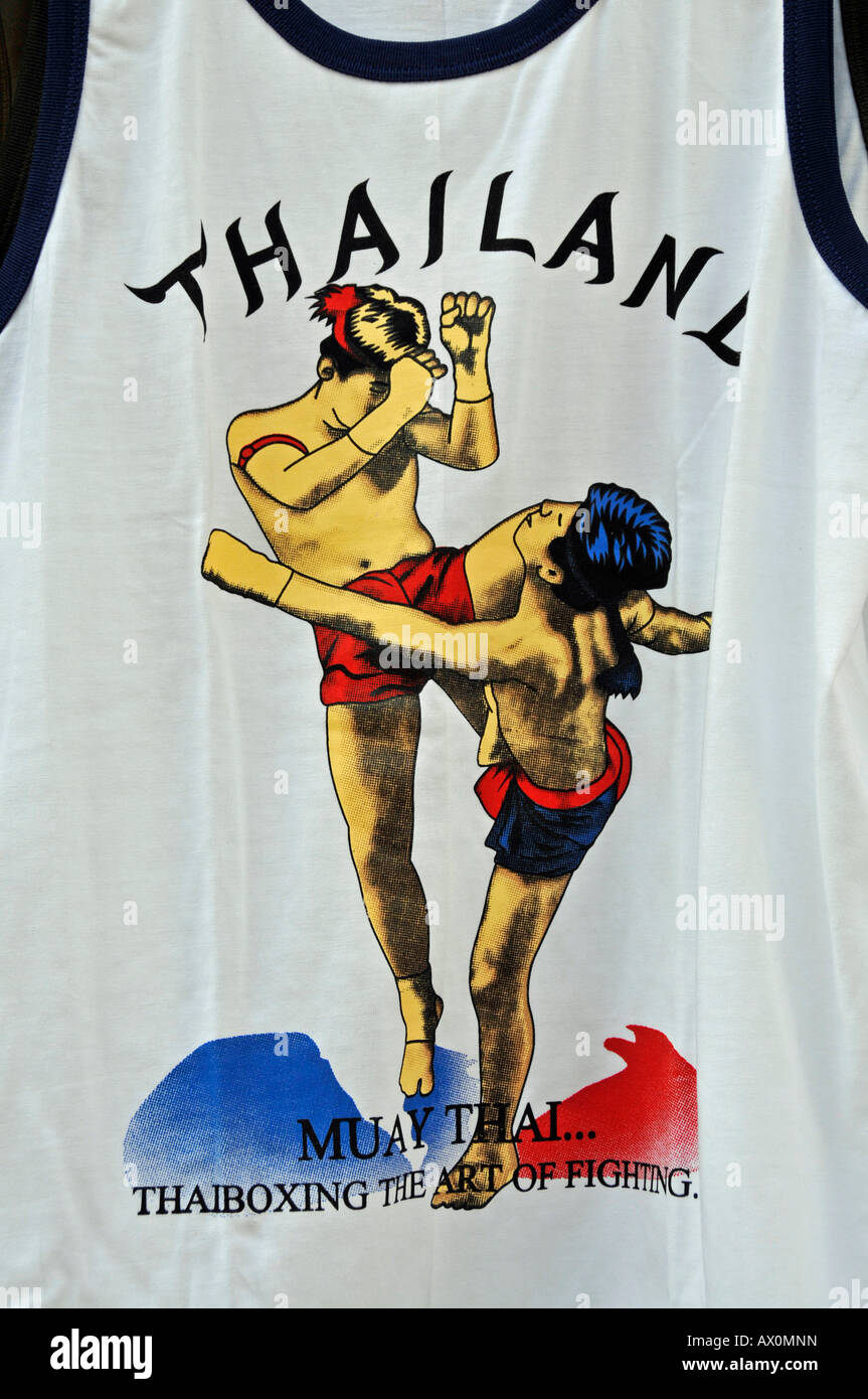 Muay Thai (Thai boxing) T-shirt, Bangkok, Thailand, Southeast Asia Stock  Photo - Alamy