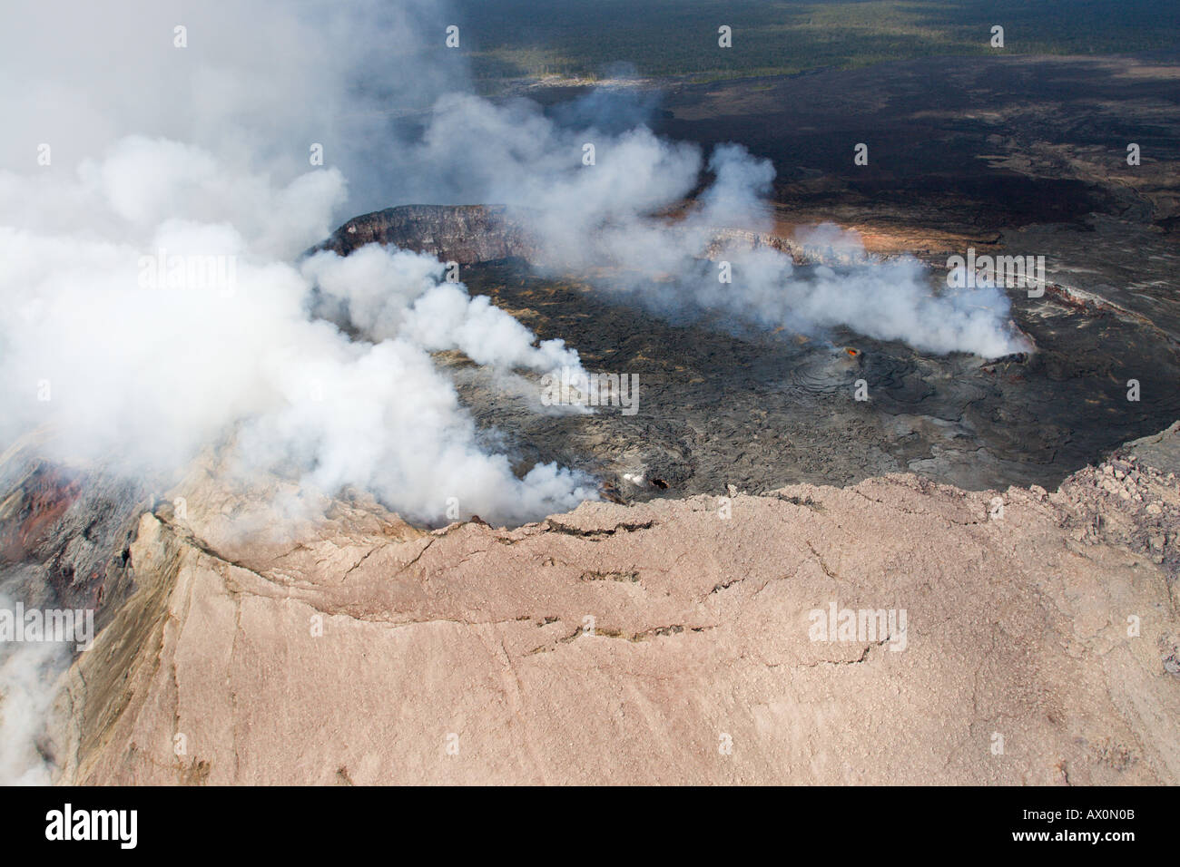 Aerial volcano kilauea in big hi-res stock photography and images - Alamy