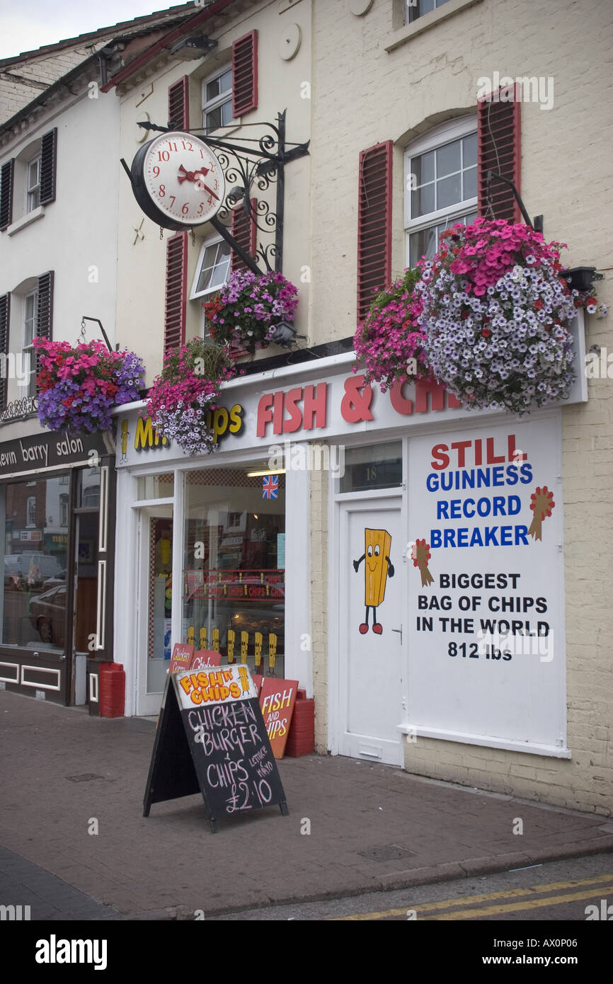 Fish and Chip Bar Hereford Stock Photo Alamy