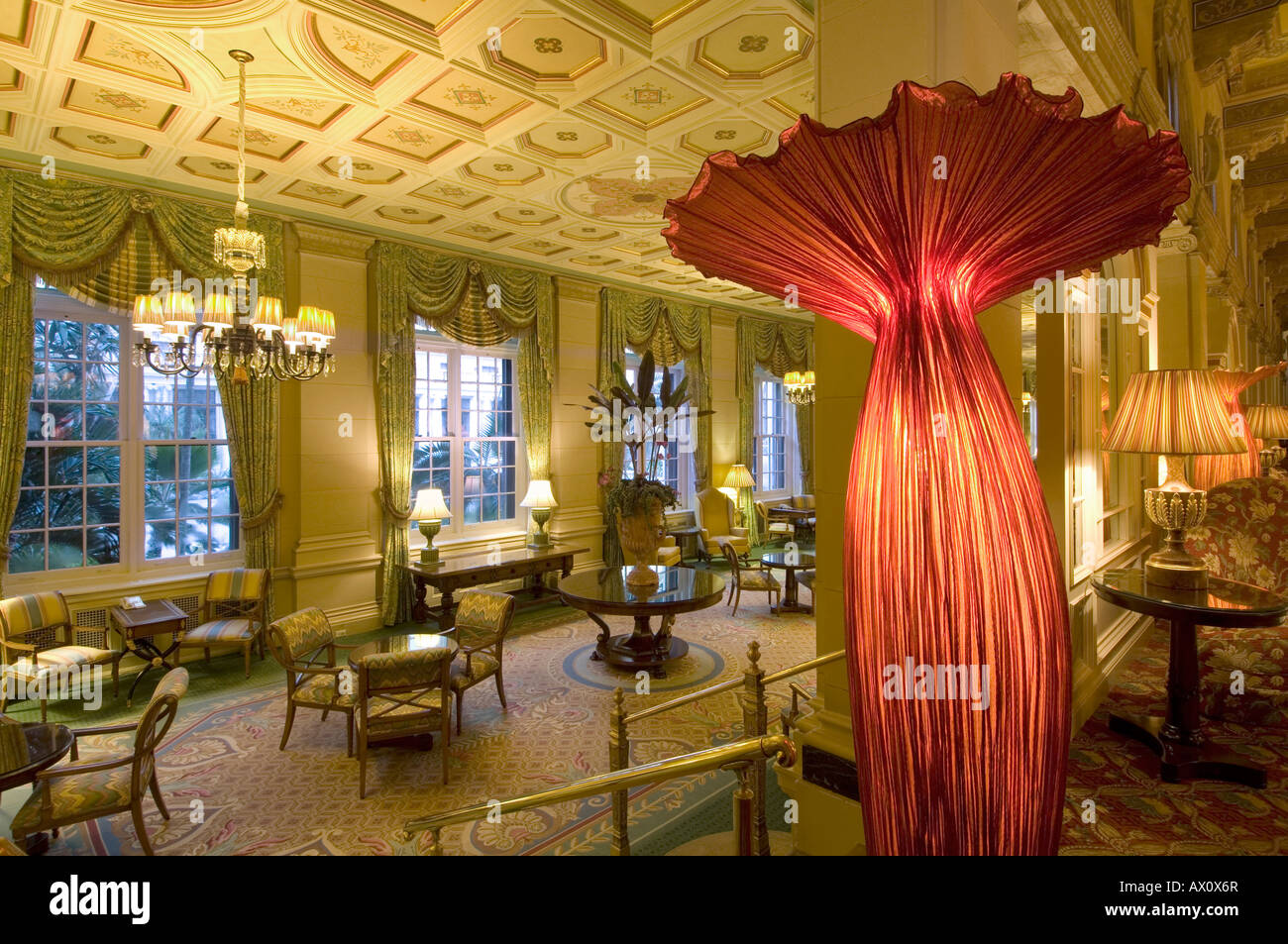 L'Escalier restaurant, Breakers Hotel, Palm Beach, Florida, USA Stock