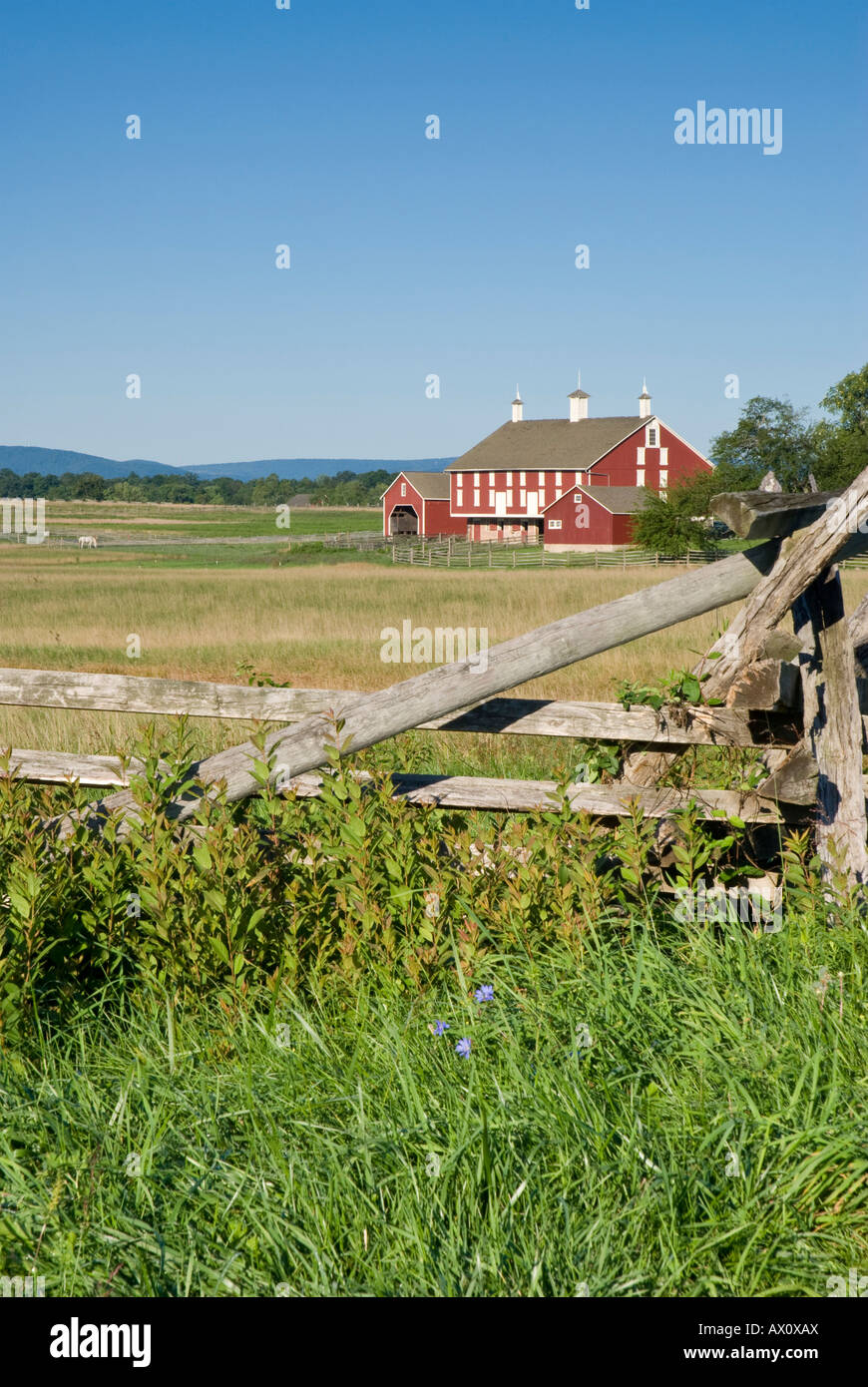 USA, Pennsylvania, Gettysburg, Cemetery Ridge, Codori Farm Stock Photo
