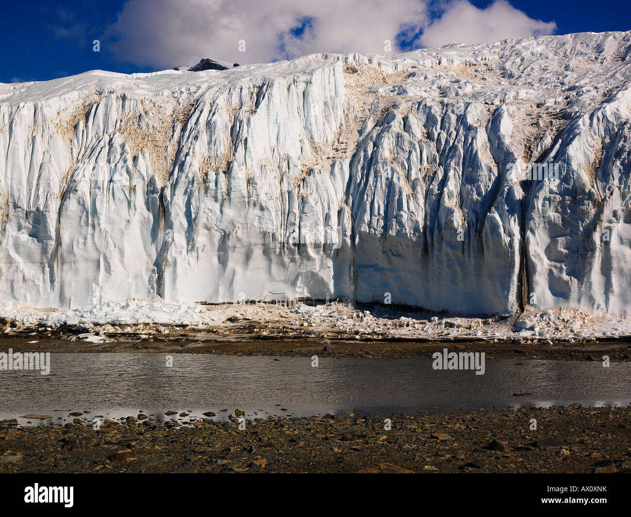 Canada Glacier, Taylor Valley, McMurdo Dry Valleys, Antarctica Stock Photo
