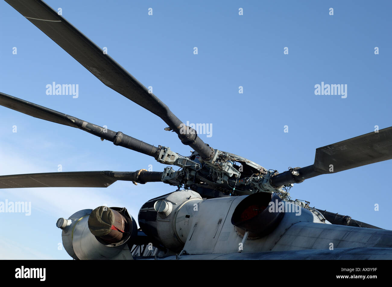 Sikorsky UH60 Black Hawk helicopter propeller at Edwards Air Force