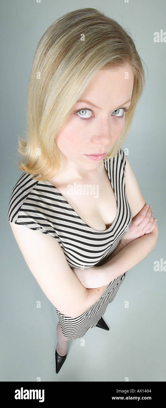 Woman gazing upwards hi-res stock photography and images - Alamy