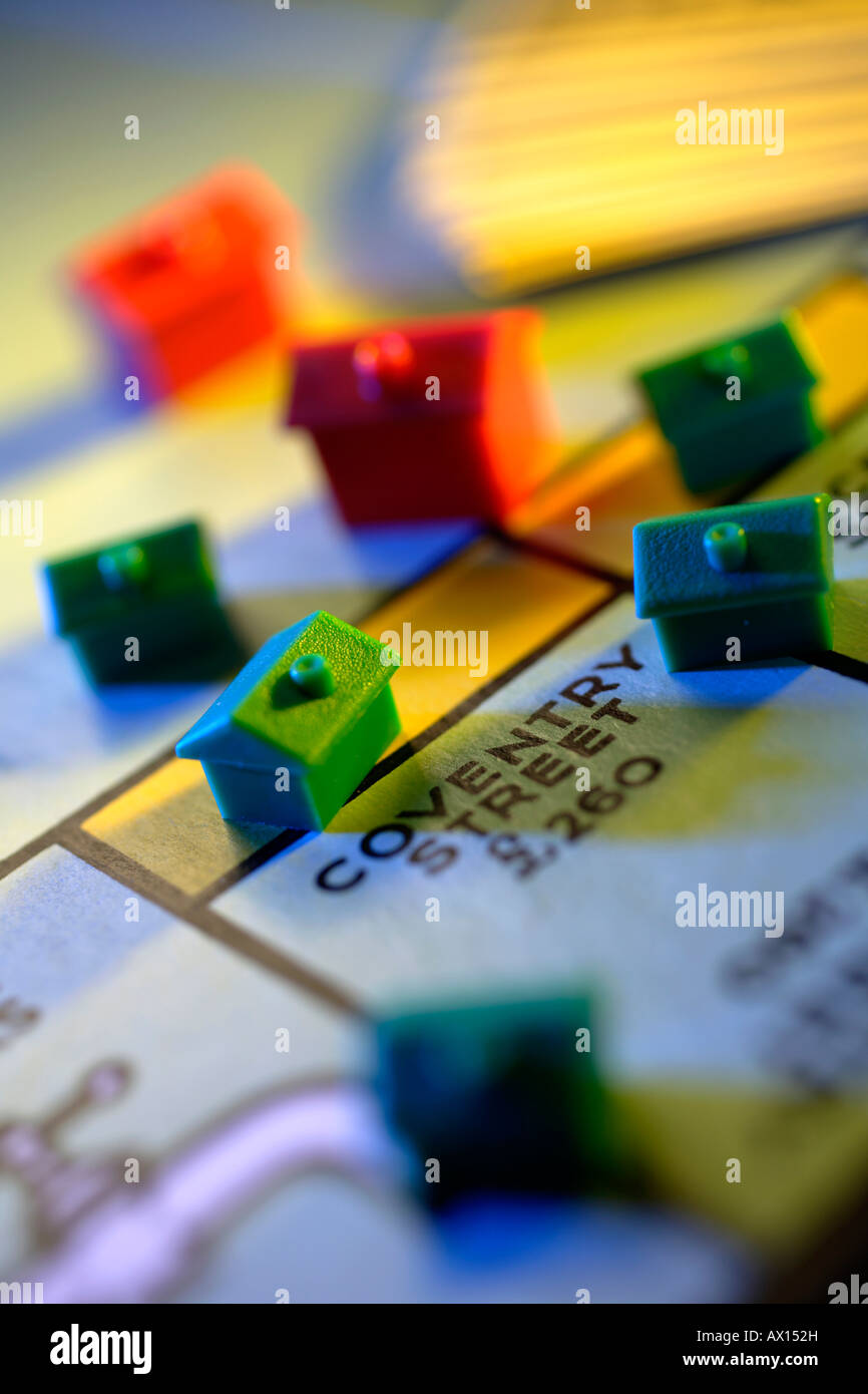 Monopoly Board Game, close up Stock Photo