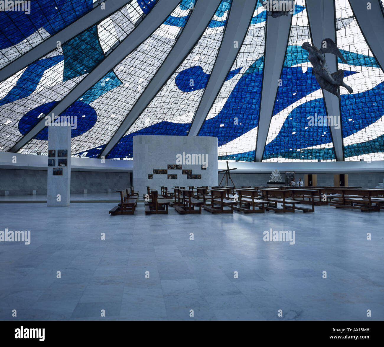 BRASILIA CATHEDRAL, BRASILIA, BRAZIL Stock Photo