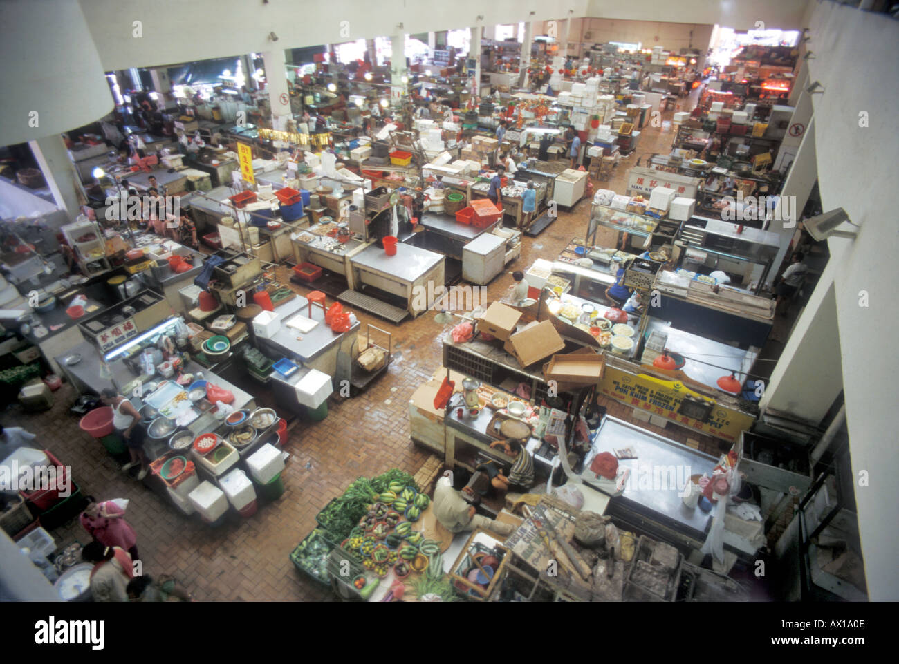 A food market in Singapore Stock Photo - Alamy