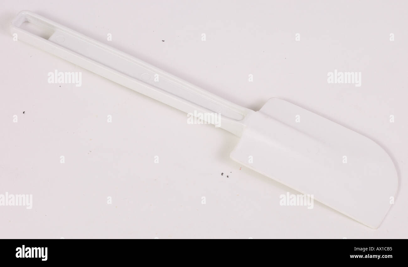 White rubber spatula L2 Stock Photo Alamy