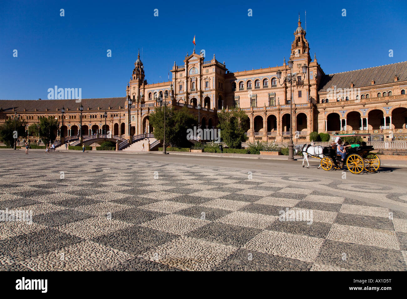 Plaza de Espana, Sevilla, Andalucia, Spain Stock Photo - Alamy