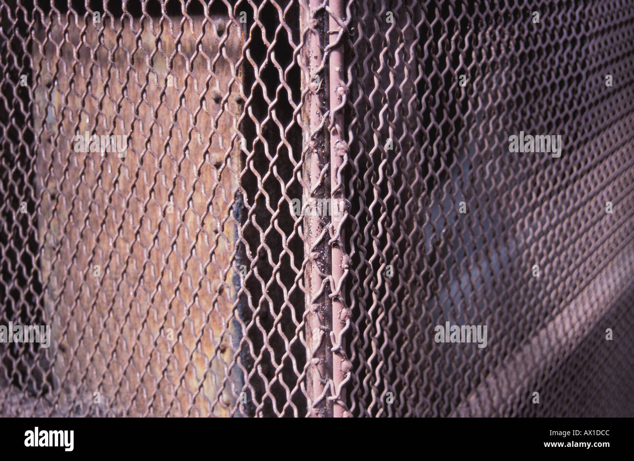 Rusty chain link fence Stock Photo Alamy