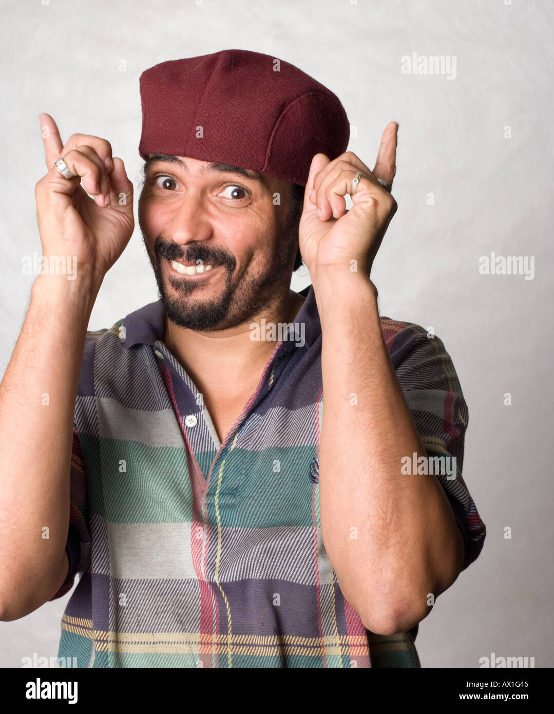 Hispanic man goatee smiling hi-res stock photography and images - Alamy