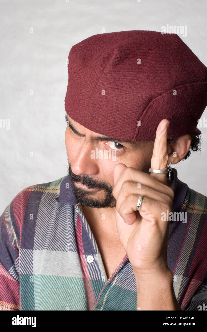 Beret goatee head hi-res stock photography and images - Alamy