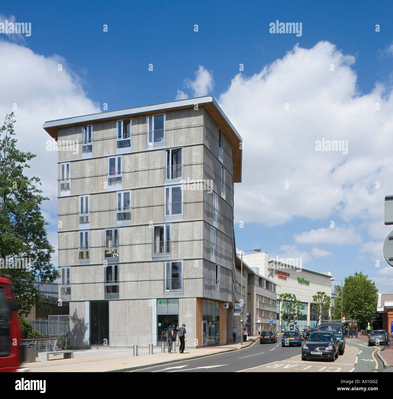 WANDSWORTH TOWN CENTRE HOUSING, LONDON, UK Stock Photo