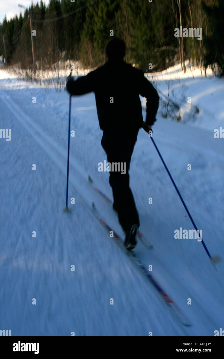 cross country skiing troms tromso arctic circle norway winter snow