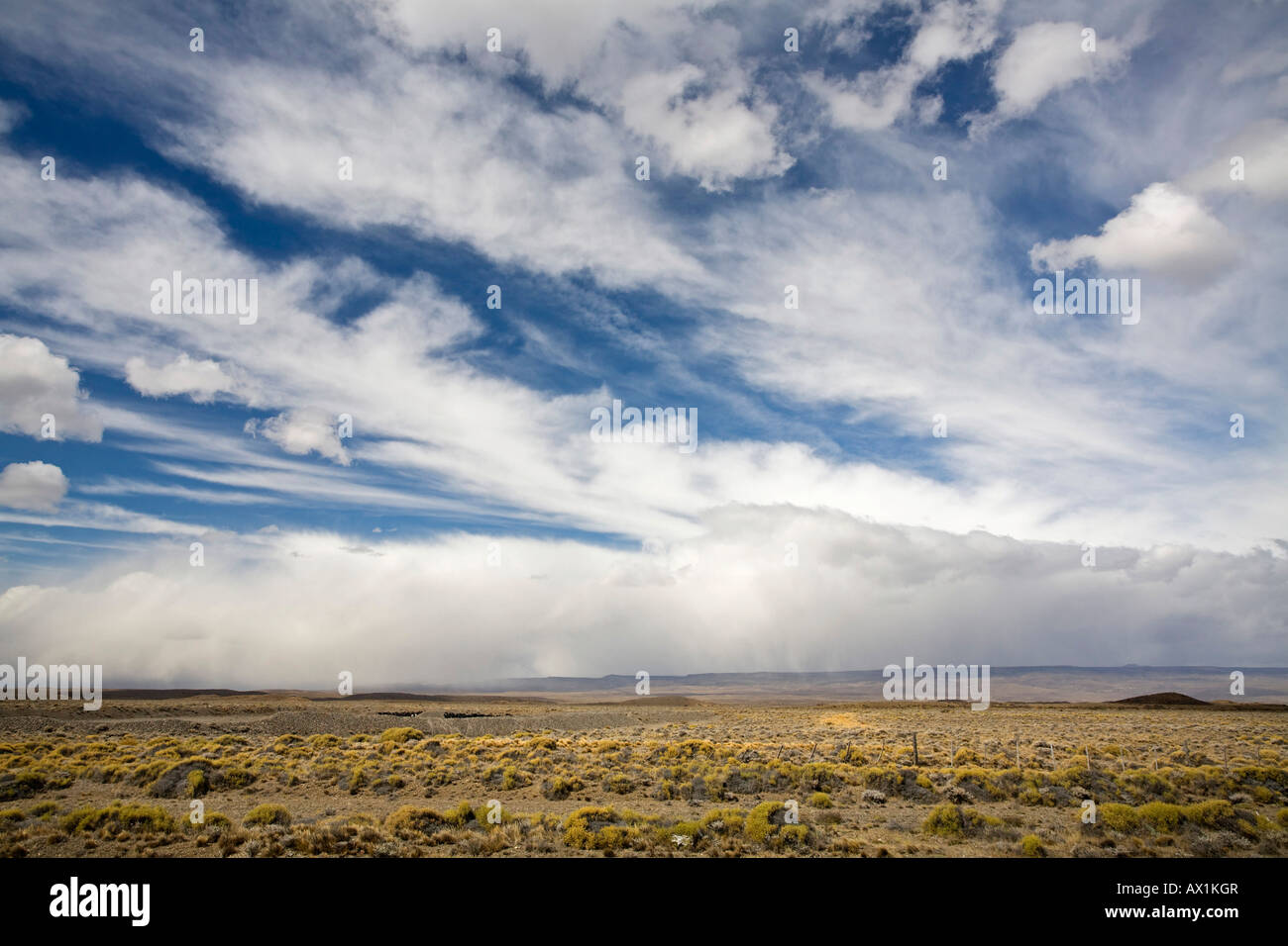 Endless landscape, Argentinia, Patagonia, South America Stock Photo