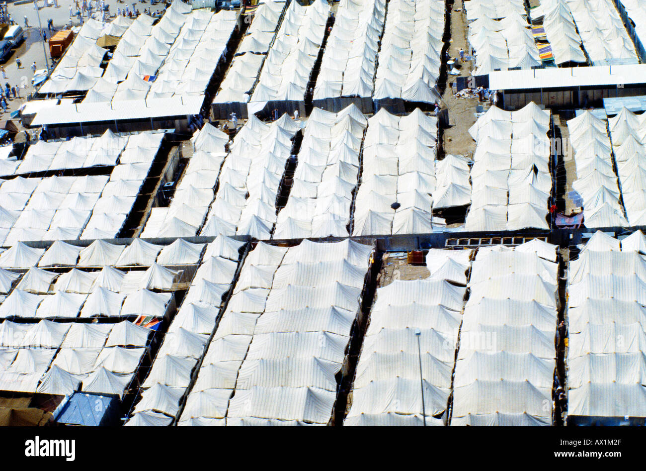 Makkah Saudi Arabia Hajj Pilgrims Mina - Tents Stock Photo