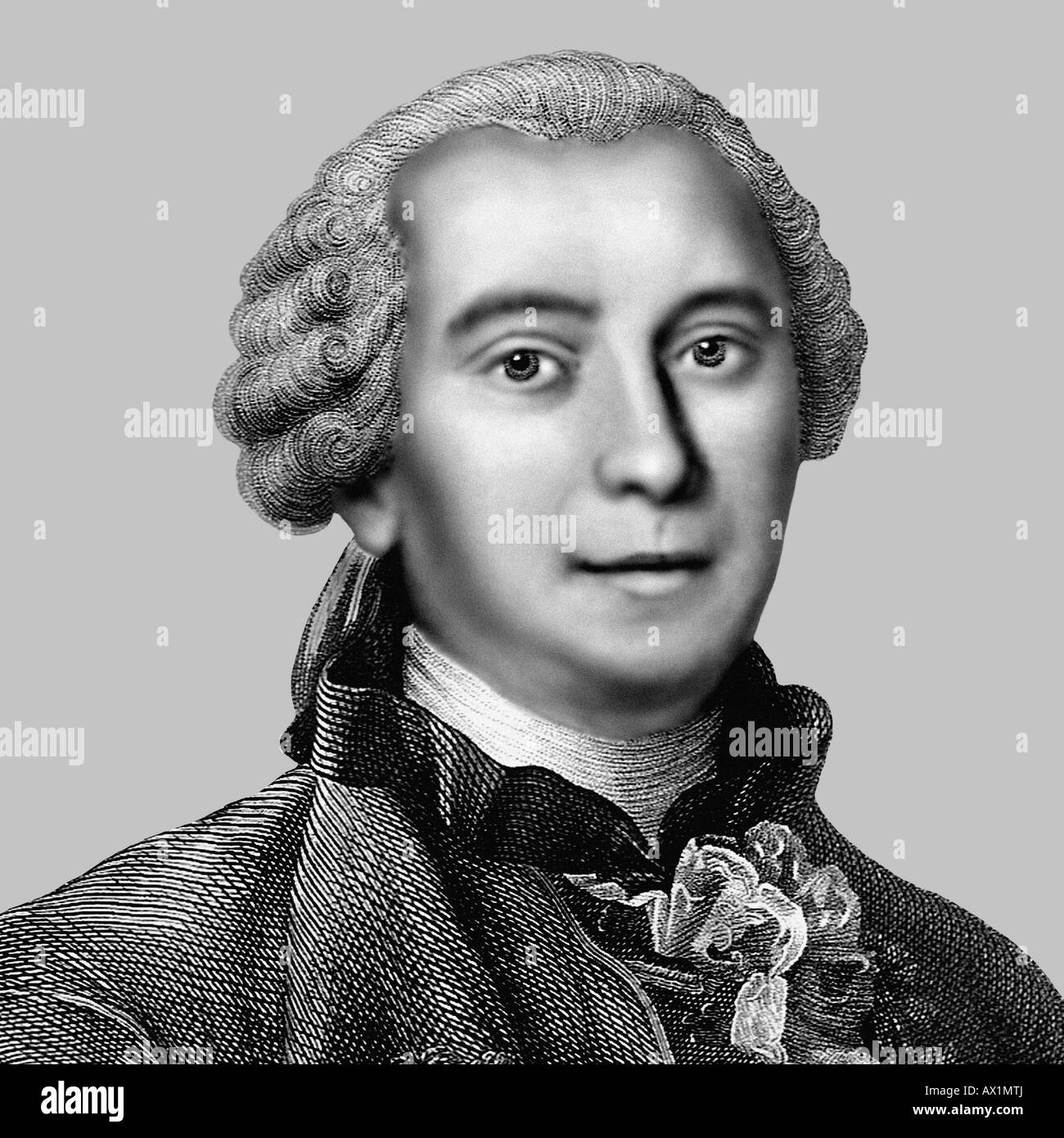 Comte de Georges Louis Leclerc Buffon 1707 1788 French Naturalist Stock Photo