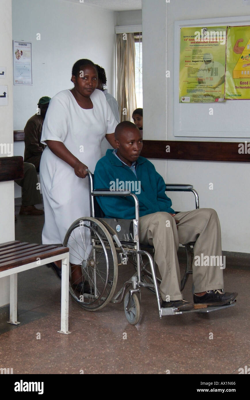 Patient in wheelchair Stock Photo Alamy